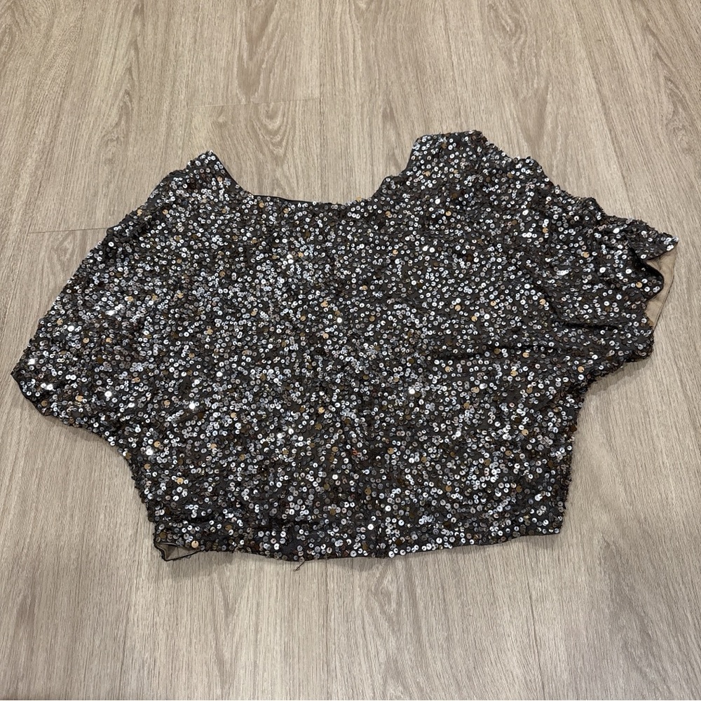 Vince Black Sequin Blouse